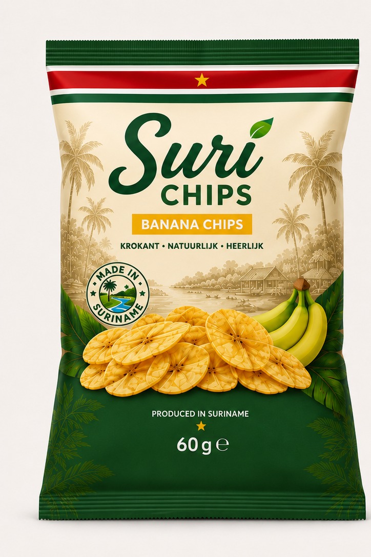 Banana Chips 60 g verpakking