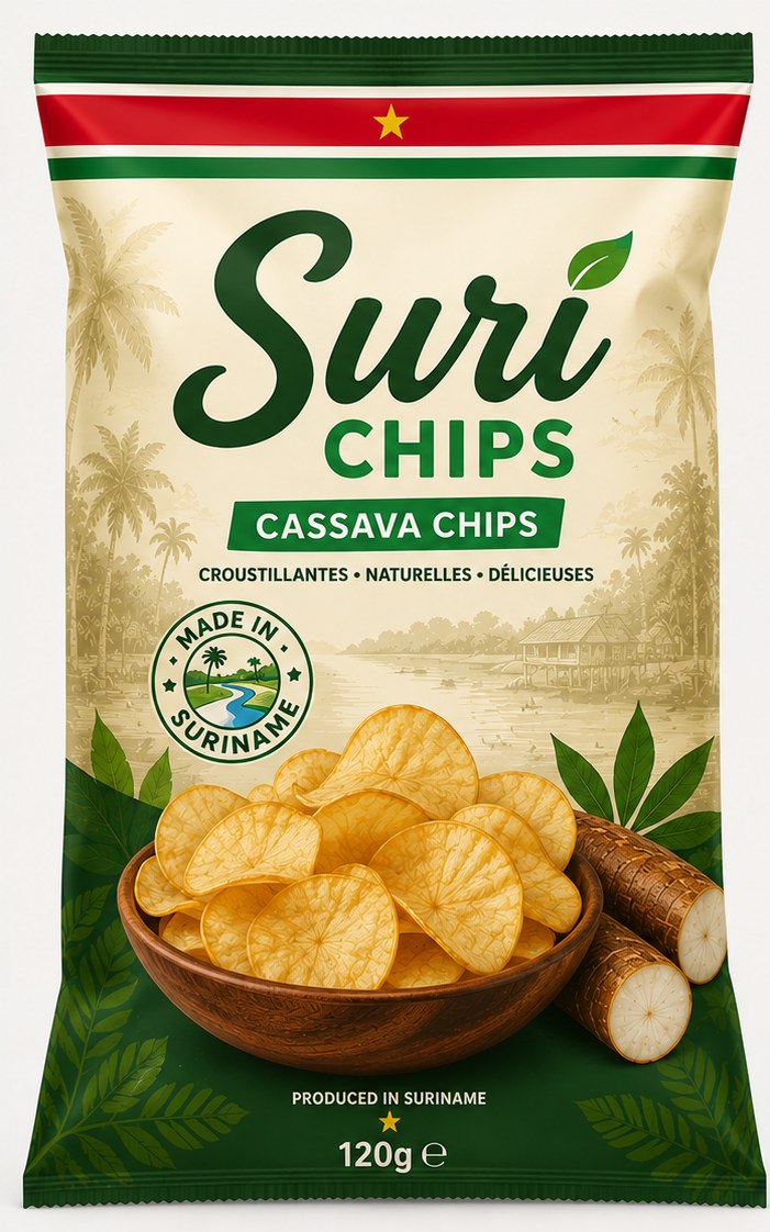 Cassava Chips 120 g verpakking