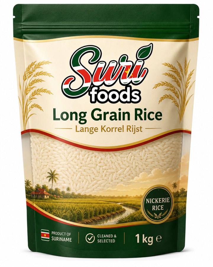 Long Grain Rice 1 kg verpakking